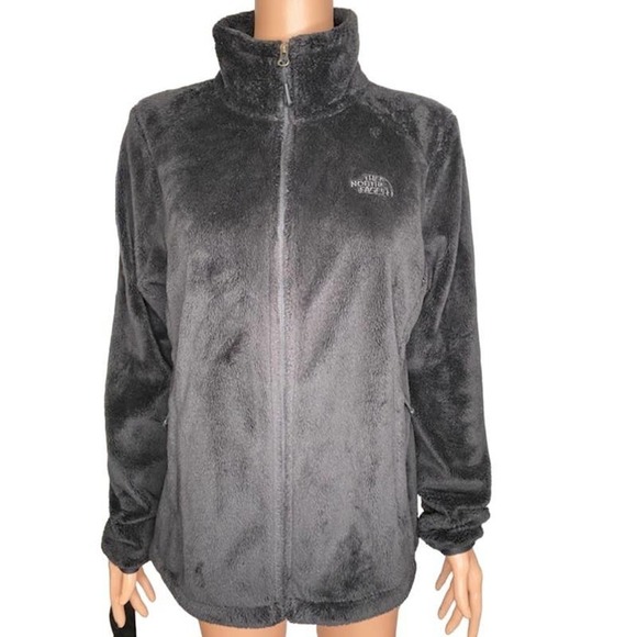 The North Face Black Sherpa Fuzzy Zip Up Jacket Size Medium - Picture 1 of 5